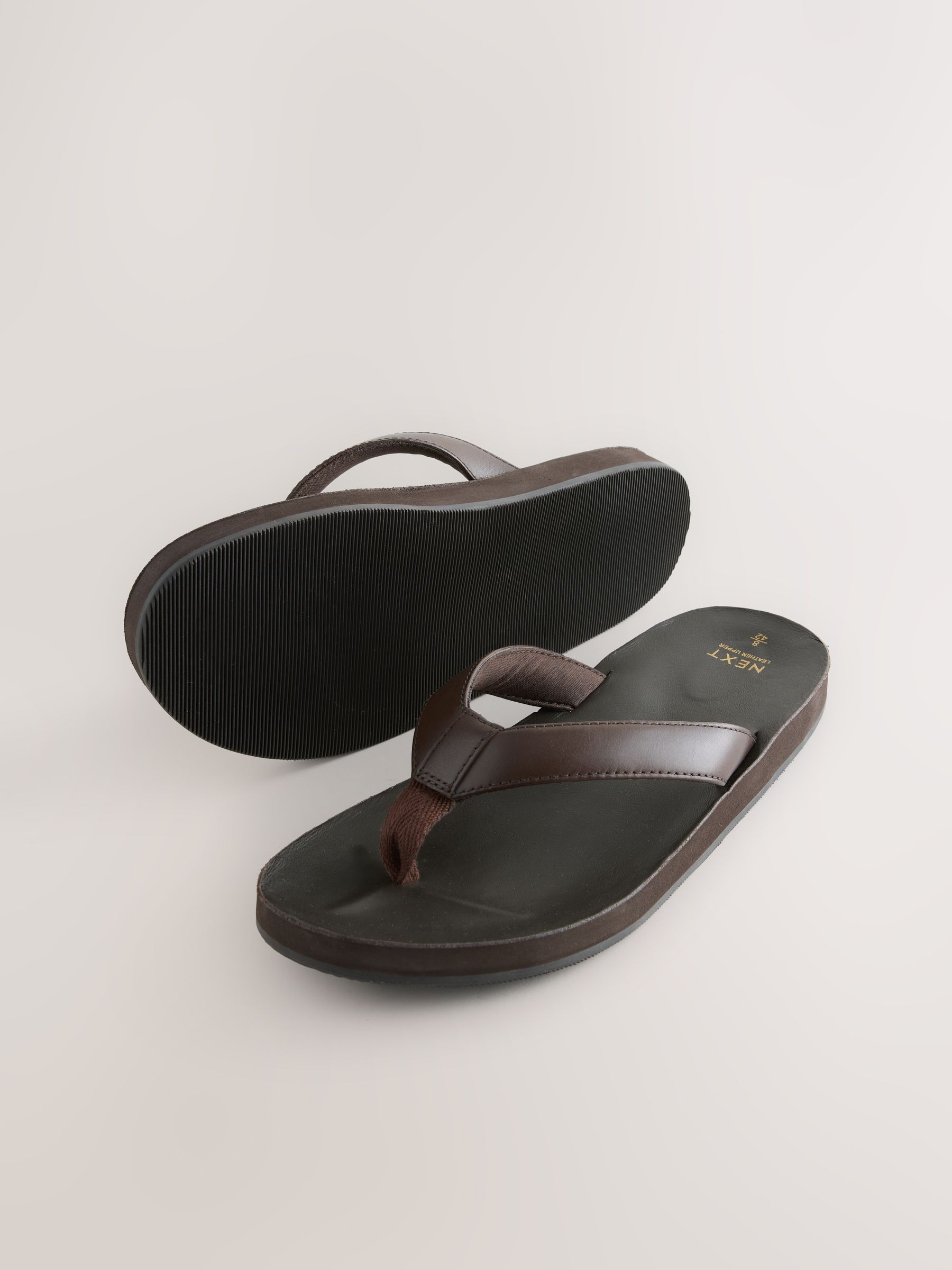 Buy Brown Leather Flip Flops from Next South Africa