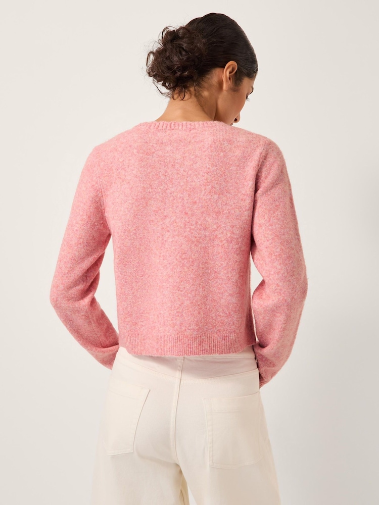 Monsoon Pink Sera Scallop Cardigan - Image 2 of 4