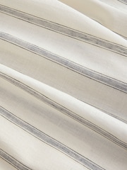 Ecru/Navy Stripe N. Premium Linen Cotton Blend Maxi Skirt - Image 2 of 3