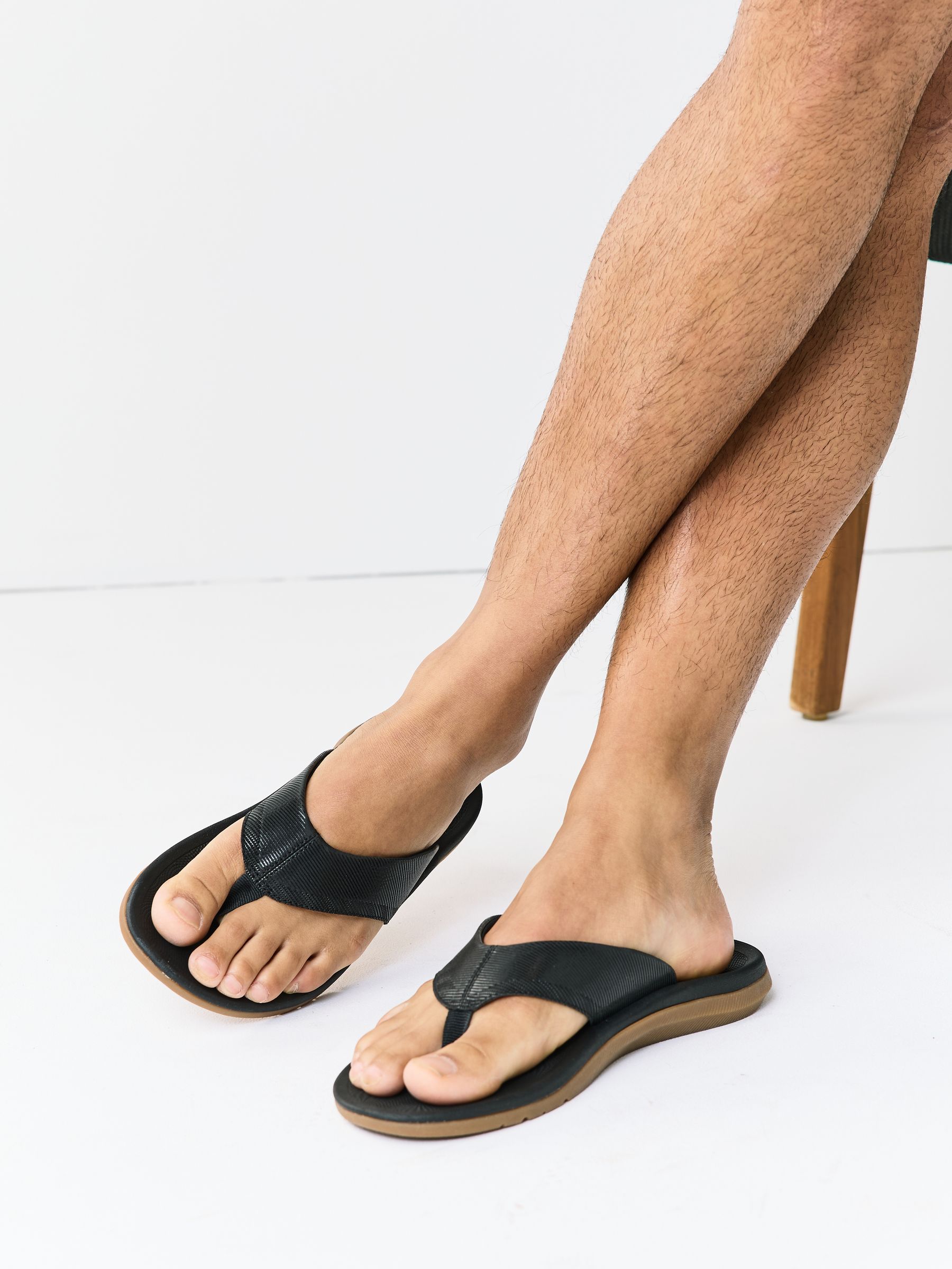 Buy Black Flip Flops from Next USA