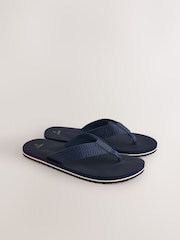 Navy Sporty EVA Flip Flops - Image 1 of 5