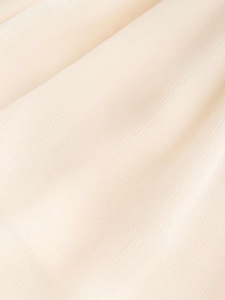 Ecru Belted Chiffon Maxi Skirt - Image 2 of 3