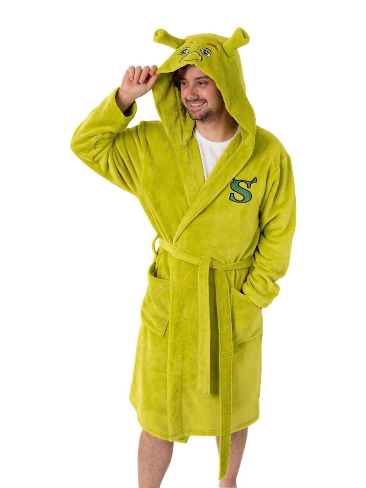 Vanilla Underground Green Shrek Hooded Bath Robe - Image 2 of 6