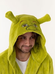 Vanilla Underground Green Shrek Hooded Bath Robe - Image 4 of 6
