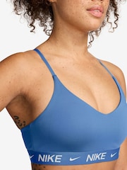 Mėlyna - Nike Indy Light Support reguliuojamo aukščio sportinė liemenėlė - 4 paveikslėlis iš 4