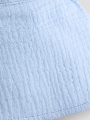 JoJo Maman Bébé Blue Cheesecloth Legionnaire Cap - Image 4 of 4