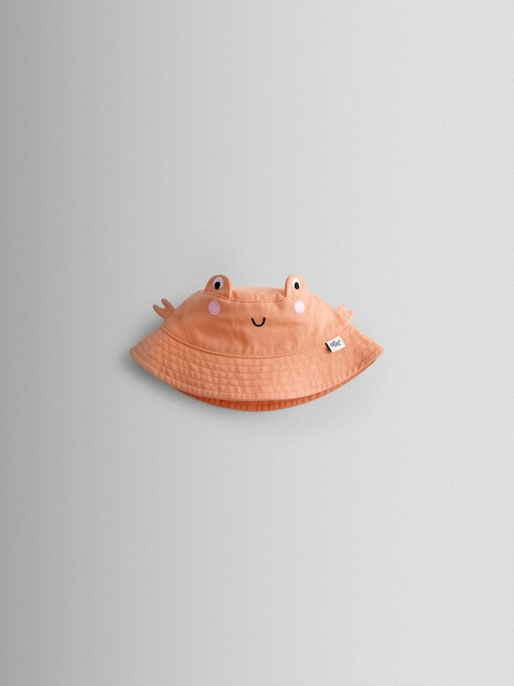 JoJo Maman Bébé Orange Crab Novelty Bucket Hat - Image 1 of 3