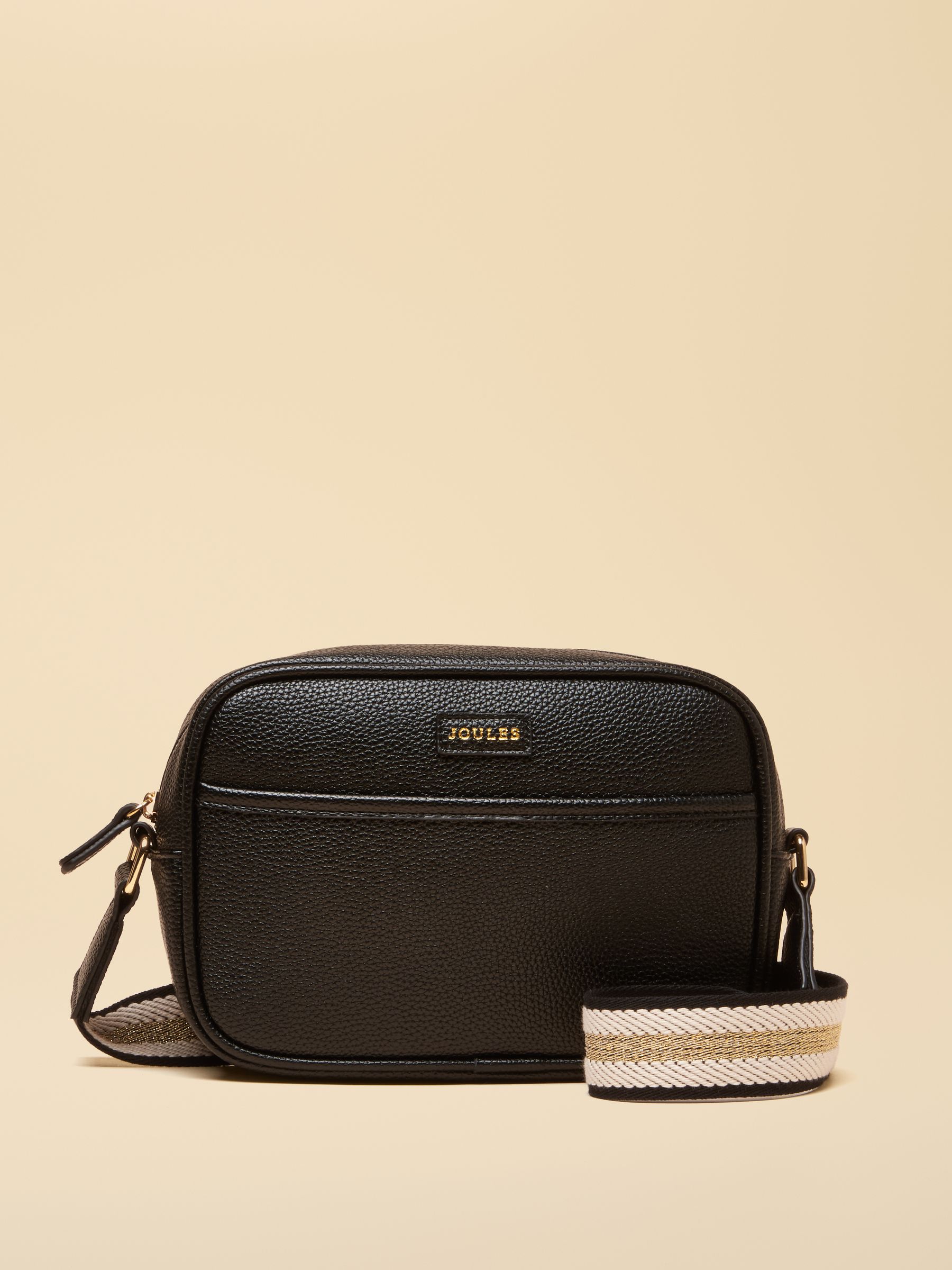 Joules Women's Trent Cross Body Bag With Adjustable Thick Strap Black One