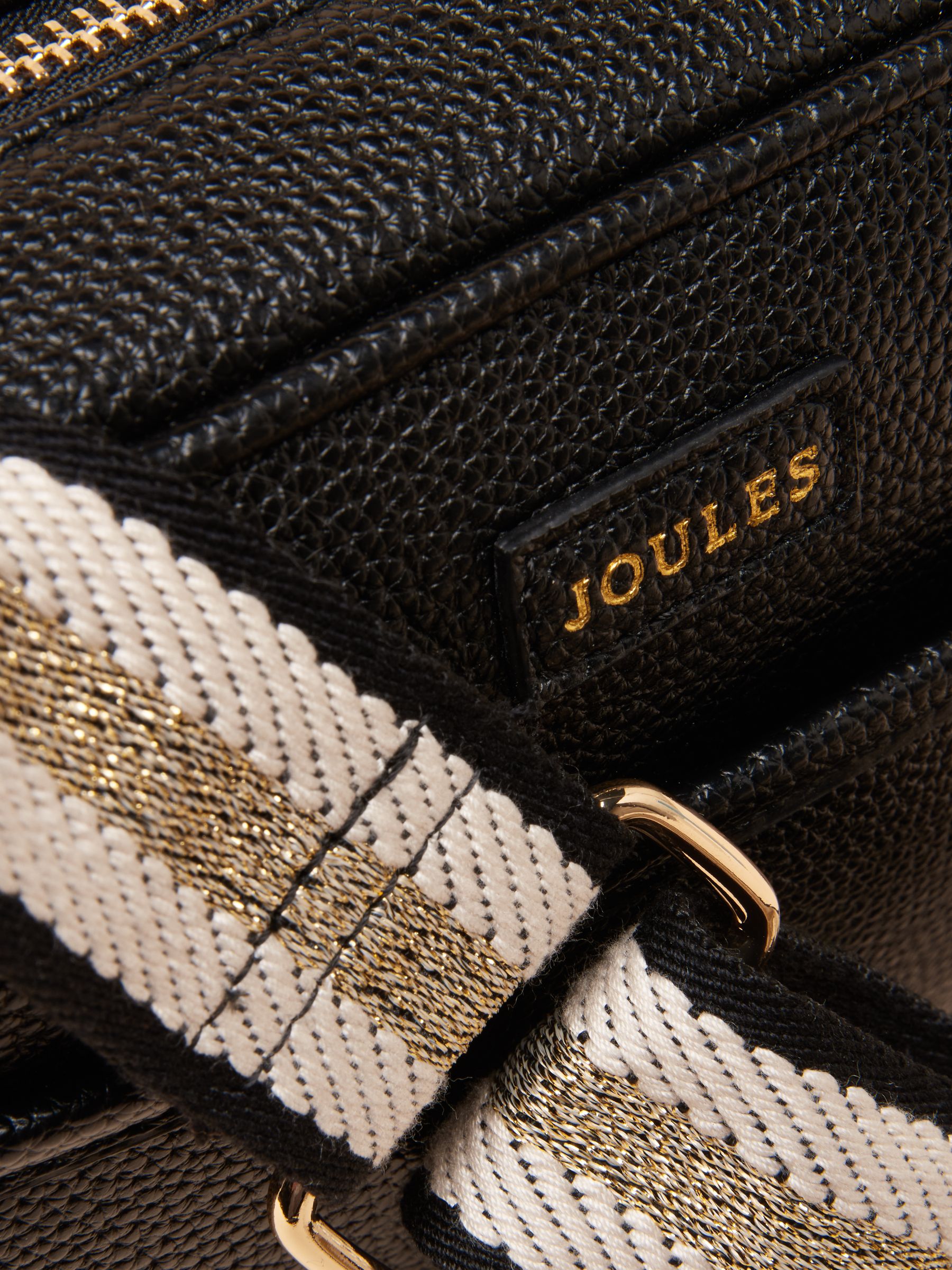 Buy Joules Trent Black Cross Body Bag with Adjustable Thick Strap