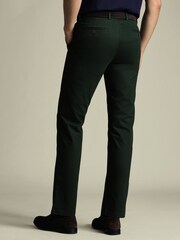 Charles Tyrwhitt Green Slim Fit Ultimate Non-Iron Chinos - Image 3 of 4