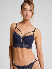 Hunkemöller Blue Isabella Padded Underwired Longline Bra - صورة 1 من 5