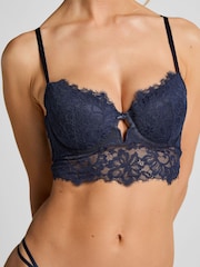 Hunkemöller Blue Isabella Padded Underwired Longline Bra - صورة 2 من 5