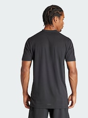 adidas Black Designed for Training Workout T-Shirt - Image 3 of 4