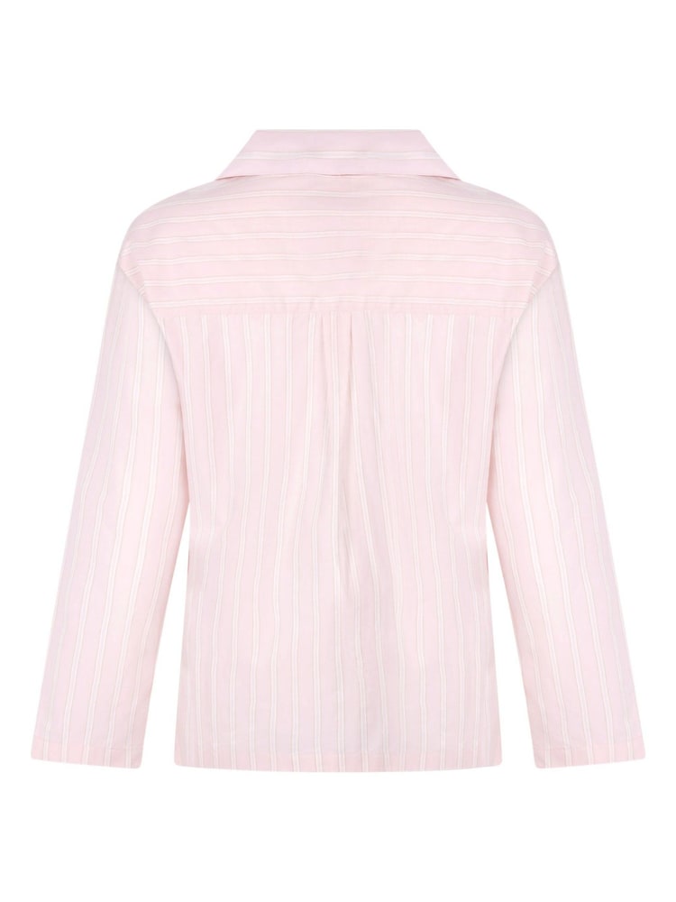 Hunkemoller Pink Poplin Cotton Pyjama Top - Image 5 of 5