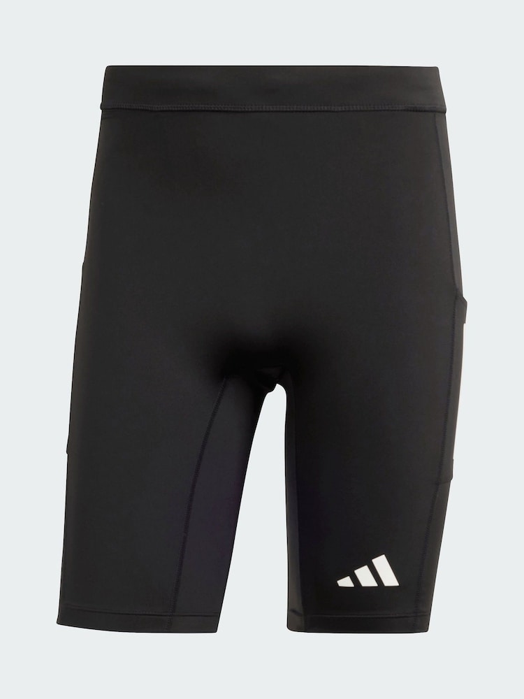 adidas Black Own the Run Short Tights - Image 6 of 6 adidas Black Own the Run Short Tights - Image 6 of 6