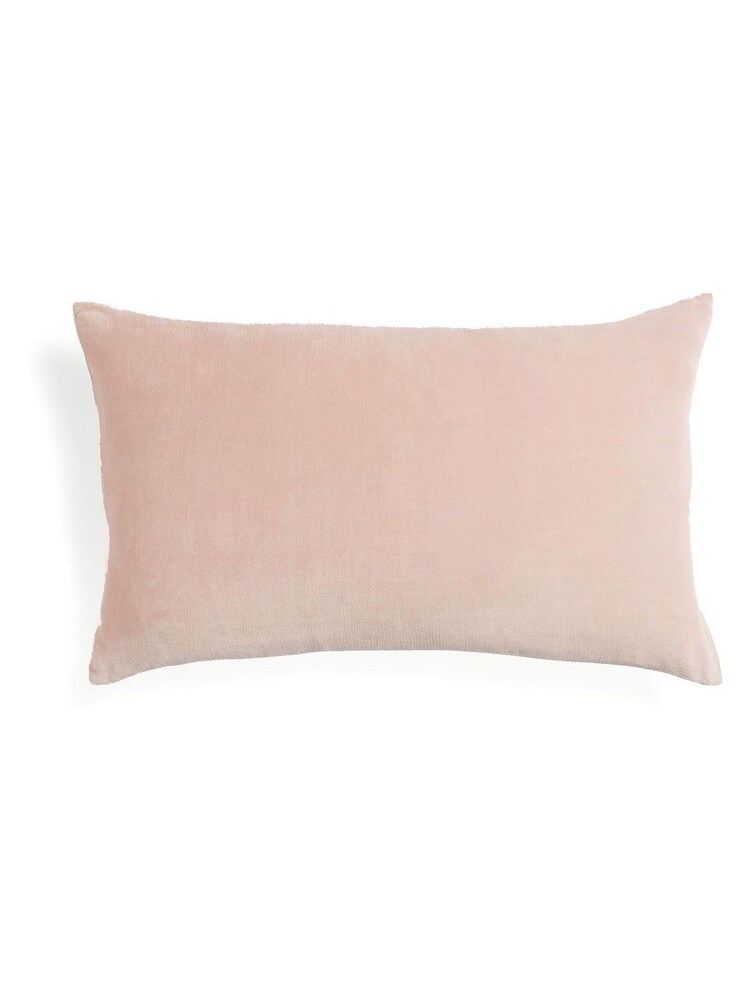 Christy Dusky Pink Jaipur Velvet Filled Cushion - Image 2 of 3