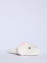 Boux Avenue Dog Borg White Mules - Image 3 of 5