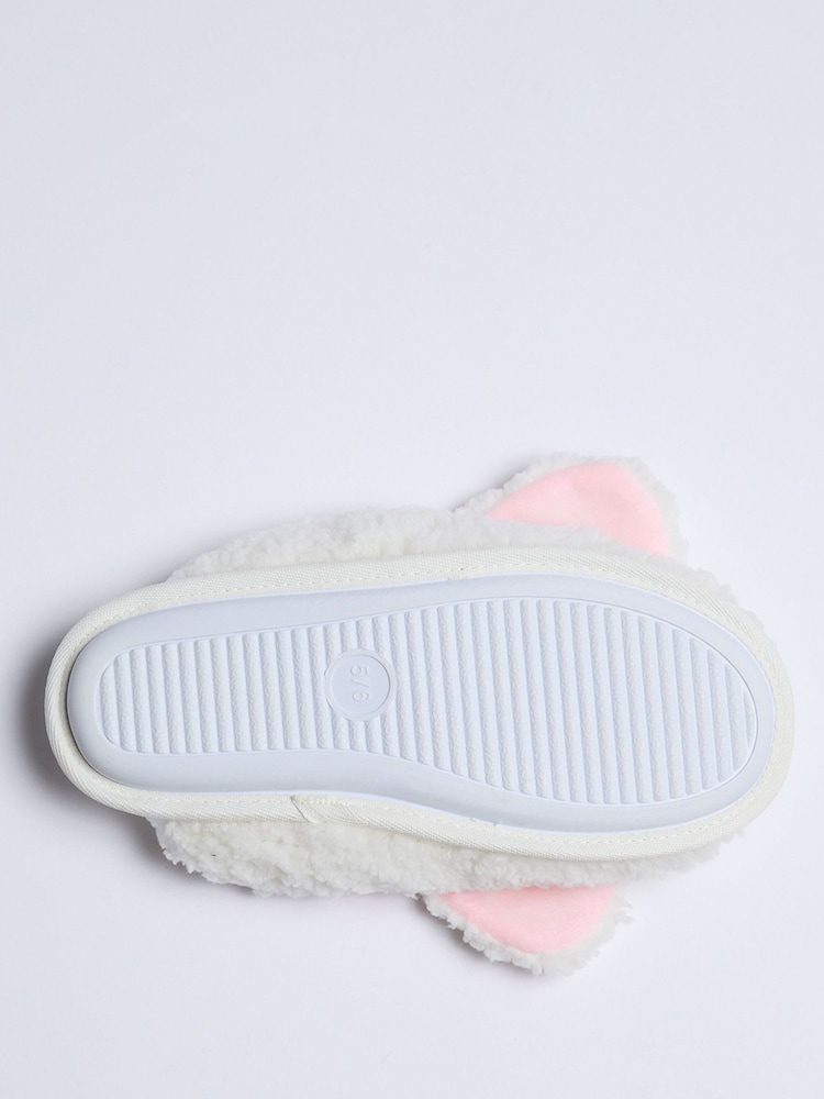 Boux Avenue Dog Borg White Mules - Image 5 of 5