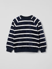 Polarn O. Pyret Blue Striped Velour Top - Image 1 of 2