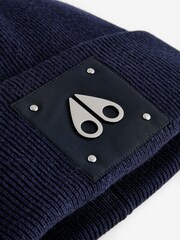 Moose Knuckles Blue Large Logo Beanie - Image 4 of 5