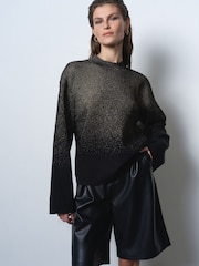 French Connection Kady Glitter Ombre Jumper - Imagen 4 de 5