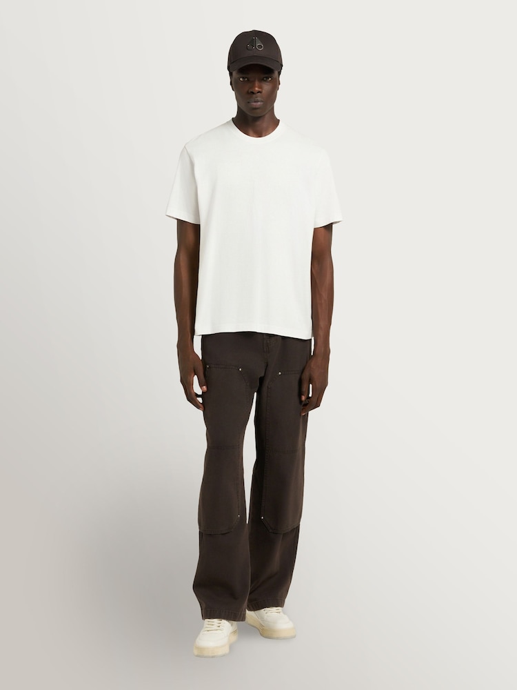 Moose Knuckles White Finchley Short Sleeve Logo T-Shirt - Image 1 of 6