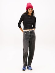 Tommy Jeans Black 2 Pack Logo Lond Sleeve T-Shirt - Image 2 of 5