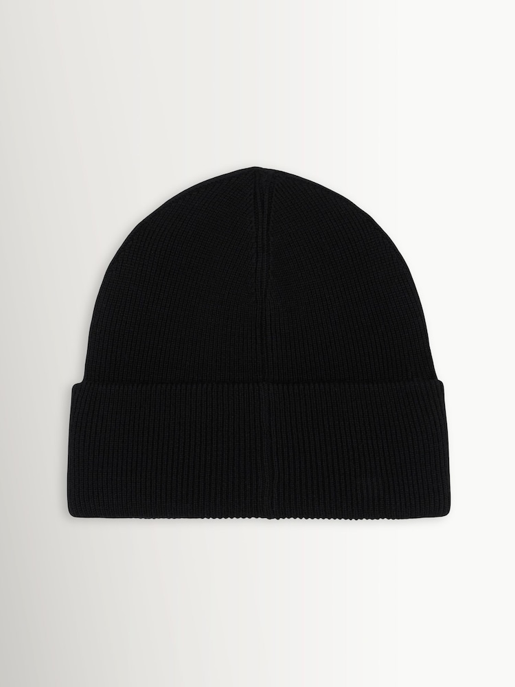Moose Knuckles Black Large Logo Beanie - Image 2 of 7