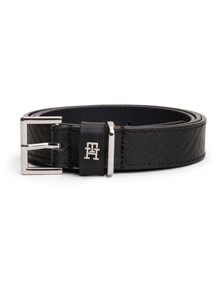 Tommy Hilfiger Black Monogram Belt - Image 1 of 3