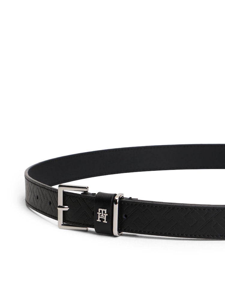 Tommy Hilfiger Black Monogram Belt - Image 2 of 3