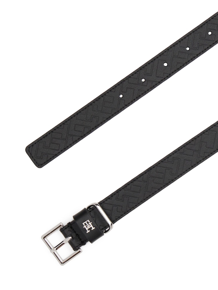 Tommy Hilfiger Black Monogram Belt - Image 3 of 3