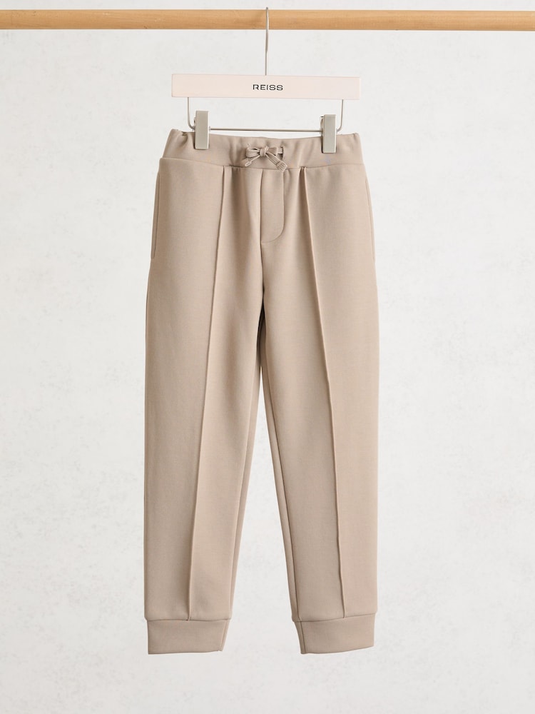 Reiss Stone Premier Premium Interlock Drawstring Joggers - Image 2 of 4