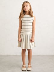Reiss Lorilee Stripe Knitted Sleeveless Top - Imaginea 3 din 4