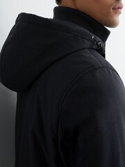Reiss Navy Lord Hooded Zip-Through Padded Coat - Image 4 of 6