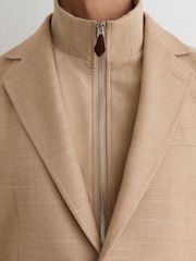 بليزر Astor بقصّة بزر واحد مع صدرية داخلية مدمجة من مزيج الصوف من Reiss - صورة 4 من 7