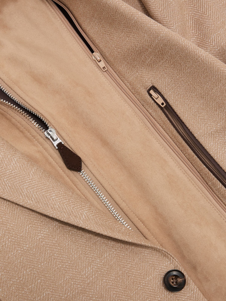 بليزر Astor بقصّة بزر واحد مع صدرية داخلية مدمجة من مزيج الصوف من Reiss - صورة 7 من 7