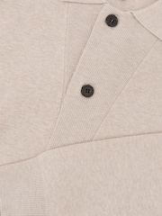Reiss Oatmeal Plaza Collared Button-Through Cardigan - Image 6 of 6