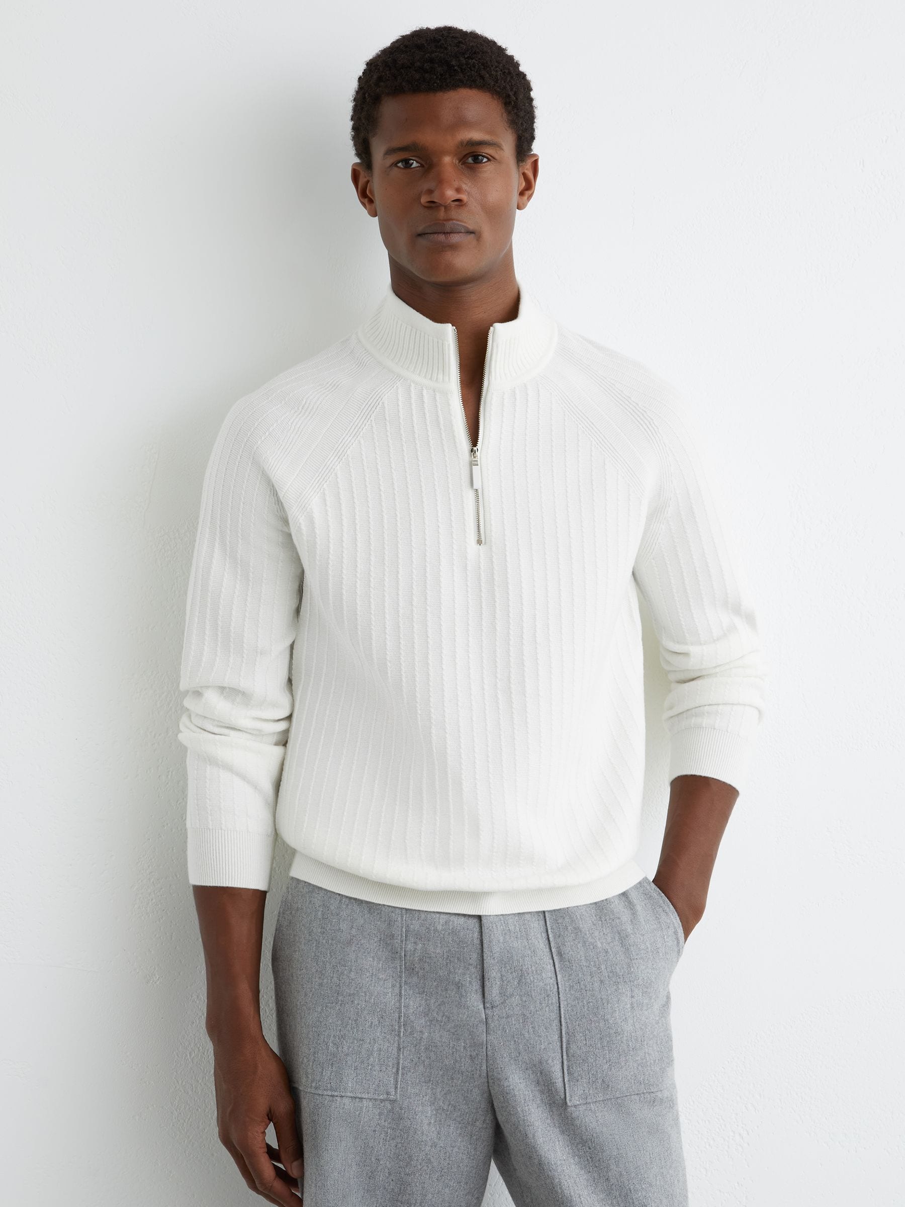Comprar Branco - Suéter Reiss Aldershot de malha texturizada com