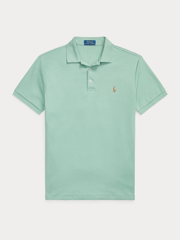Polo Ralph Lauren Faded Mint Soft Touch Pima Polo Shirt - Image 1 of 1