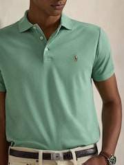 Polo Ralph Lauren Faded Mint Soft Touch Pima Polo Shirt - Image 4 of 6