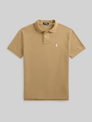 Polo Ralph Lauren Cafe Tan Custom Fit Pique Polo Shirt - Image 6 of 6