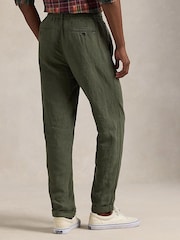 Polo Ralph Lauren New Olive Prepster Linen Trousers - Image 2 of 5