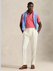 Polo Ralph Lauren Red Sky Custom Fit Pique Polo Shirt - Image 3 of 5