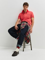 Polo Ralph Lauren Red Sky Custom Fit Pique Polo Shirt - Image 4 of 5