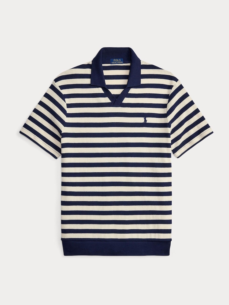 Фактурная рубашка поло в полоску Polo Ralph Lauren - Изображение 8 8