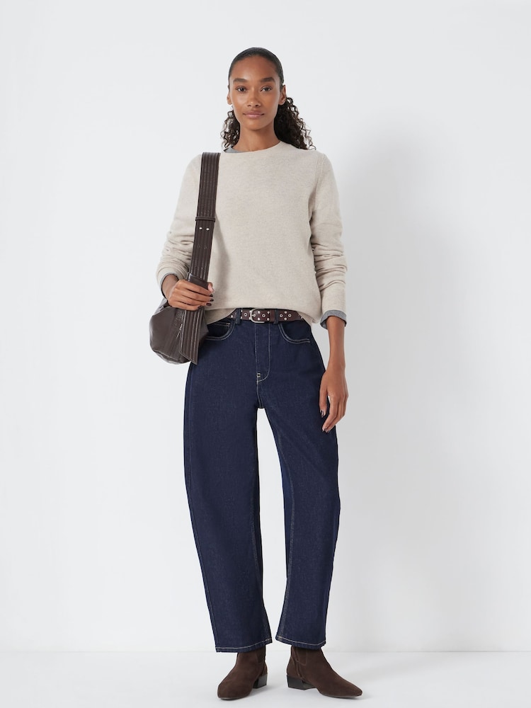 Hush Natural Ivy Fine Merino Crew Jumper - Image 1 of 5 Hush Natural Ivy Fine Merino Crew Jumper - Image 1 of 5
