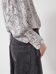 Hush Grey Fernanda Snake Printed Blouse - Image 4 of 6