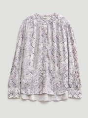 Hush Grey Fernanda Snake Printed Blouse - Image 6 of 6