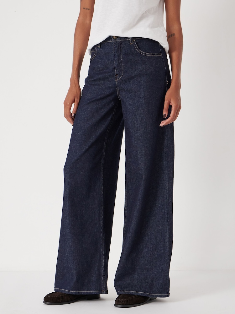 Hush Blue Nessa Wide Leg Jeans - Image 1 of 6 Hush Blue Nessa Wide Leg Jeans - Image 1 of 6