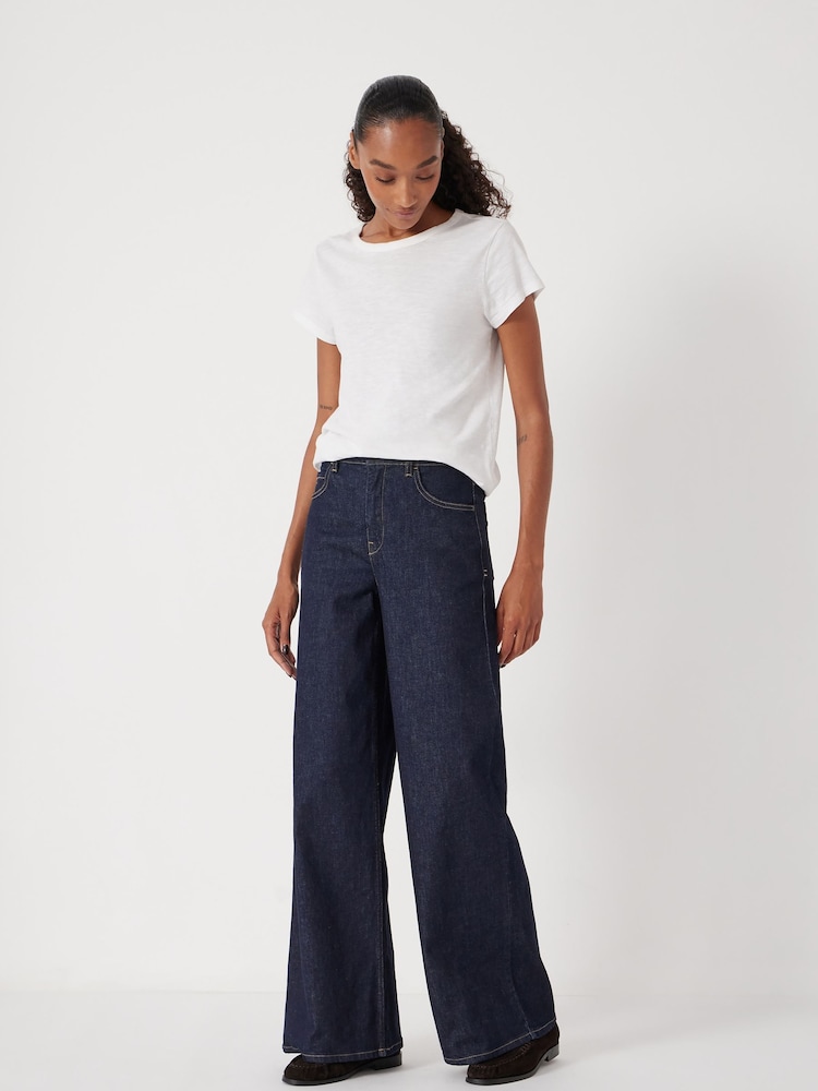 Hush Blue Nessa Wide Leg Jeans - Image 2 of 6 Hush Blue Nessa Wide Leg Jeans - Image 2 of 6